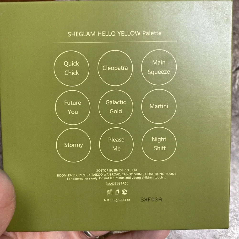 BRAND NEW SHEGLAM Hello Yellow Eyeshadow Palette 9 Shades‎